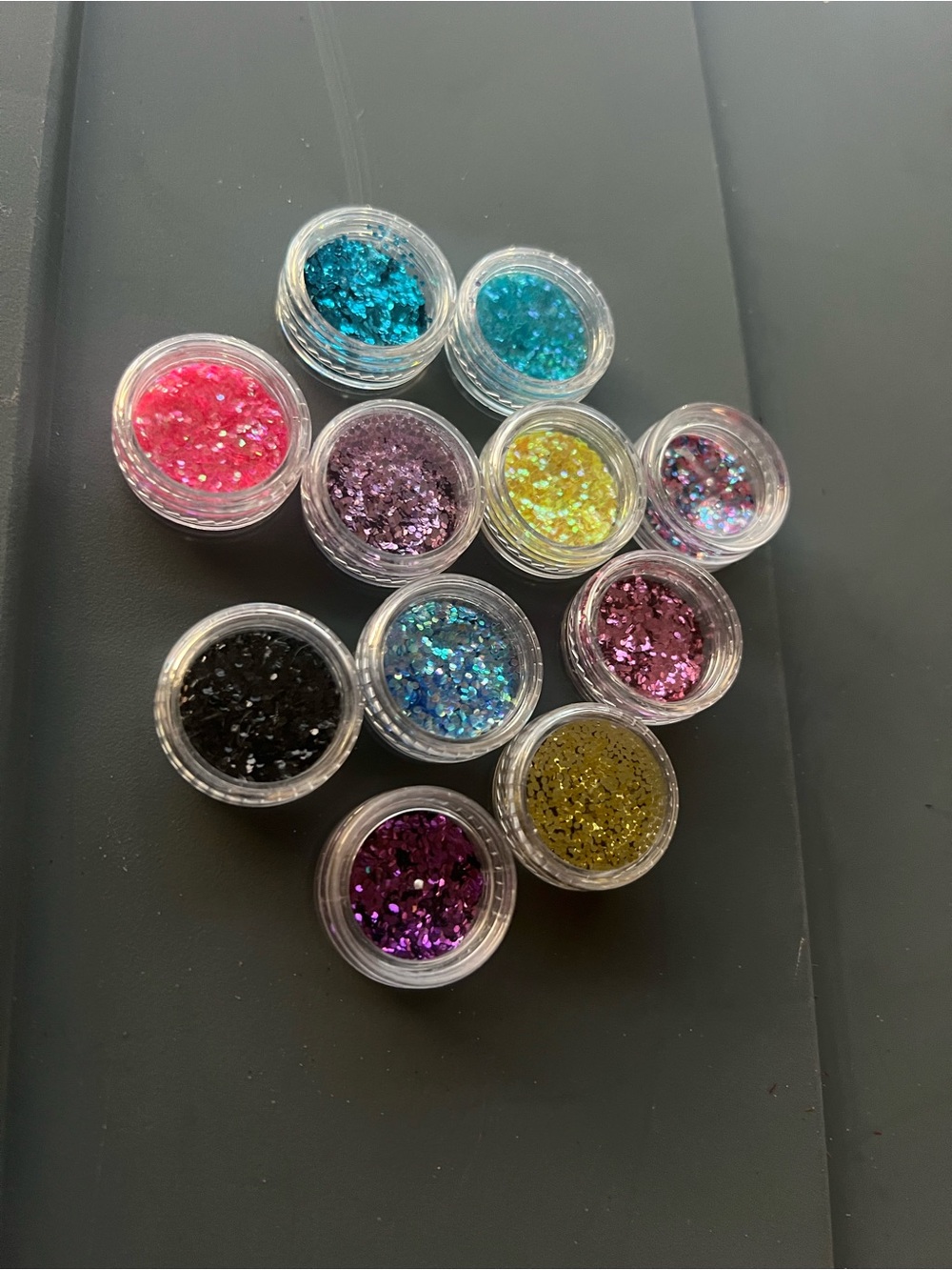 5/25 Loose Chunky Glitter Pot Set for Eyes & Nails - Multi-Color nip
